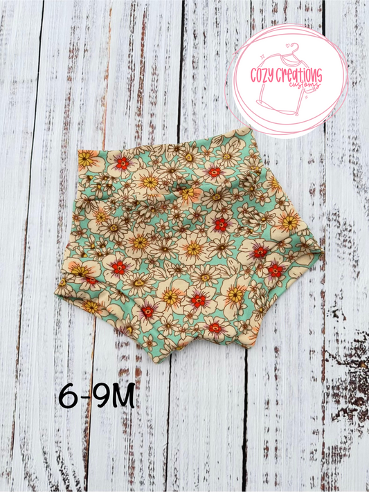 Floral Bummies | 6-9M